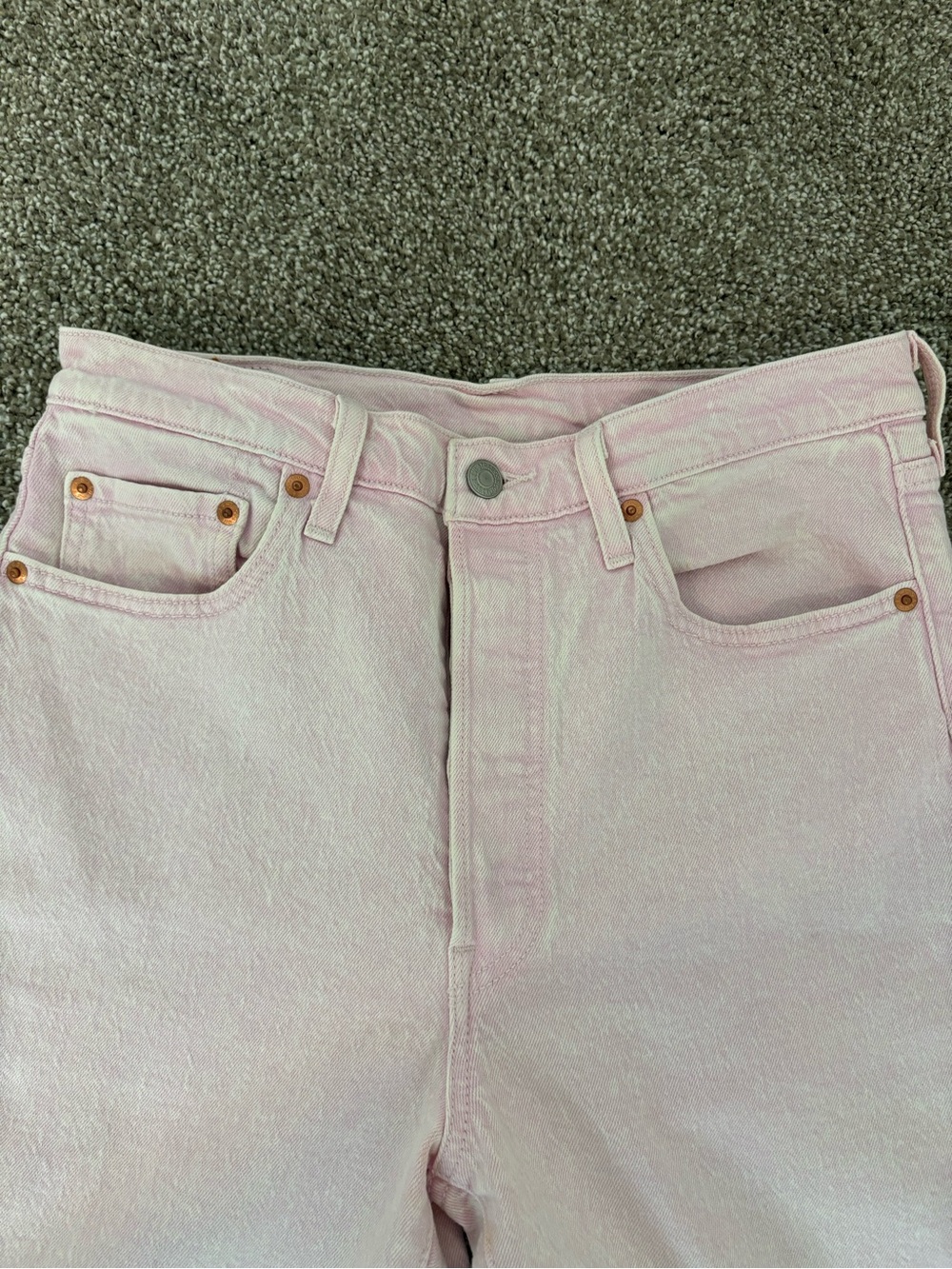 Levi's Pastel Pink High-Rise Women's Jeans - Picture 2 of 7